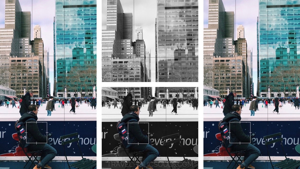 Bryant Park in inverno: pista di pattinaggio