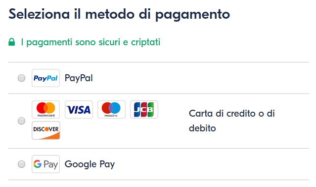 metodi pagamento get your guide