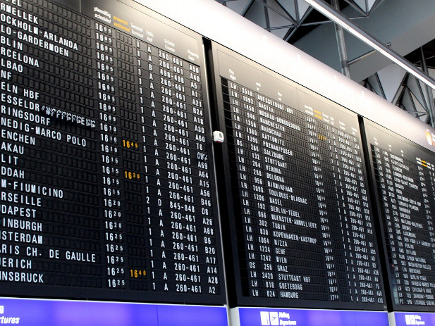 tabellone voli orari