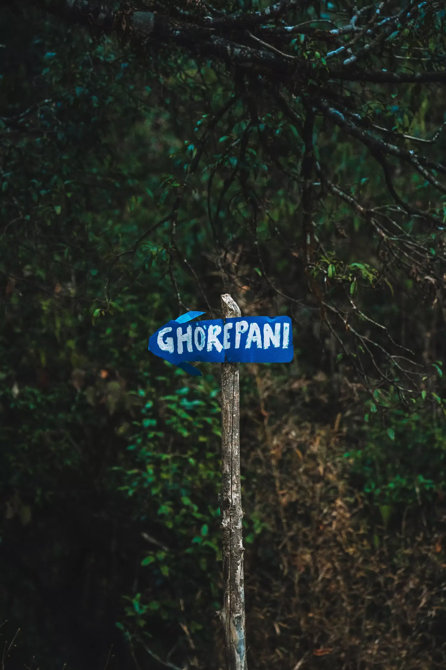 cartello indicazioni ghorepani