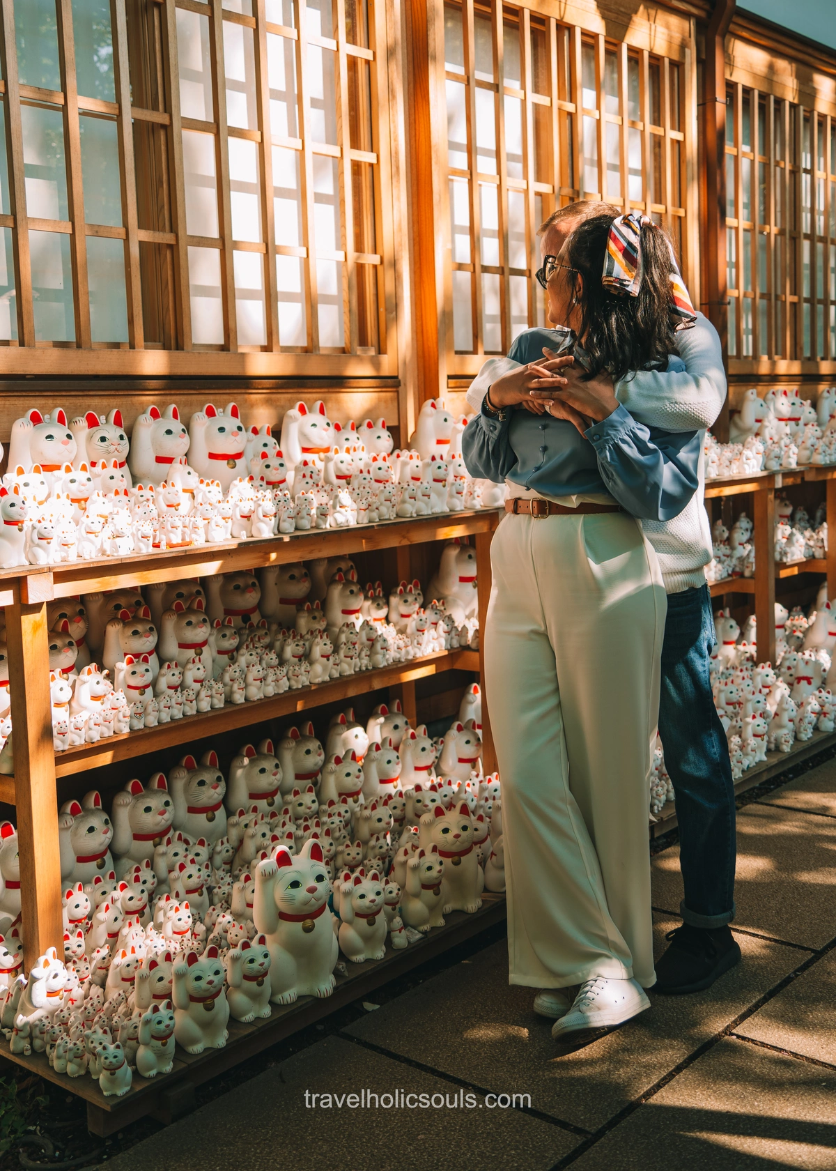 Coppia al Gotokuji Temple