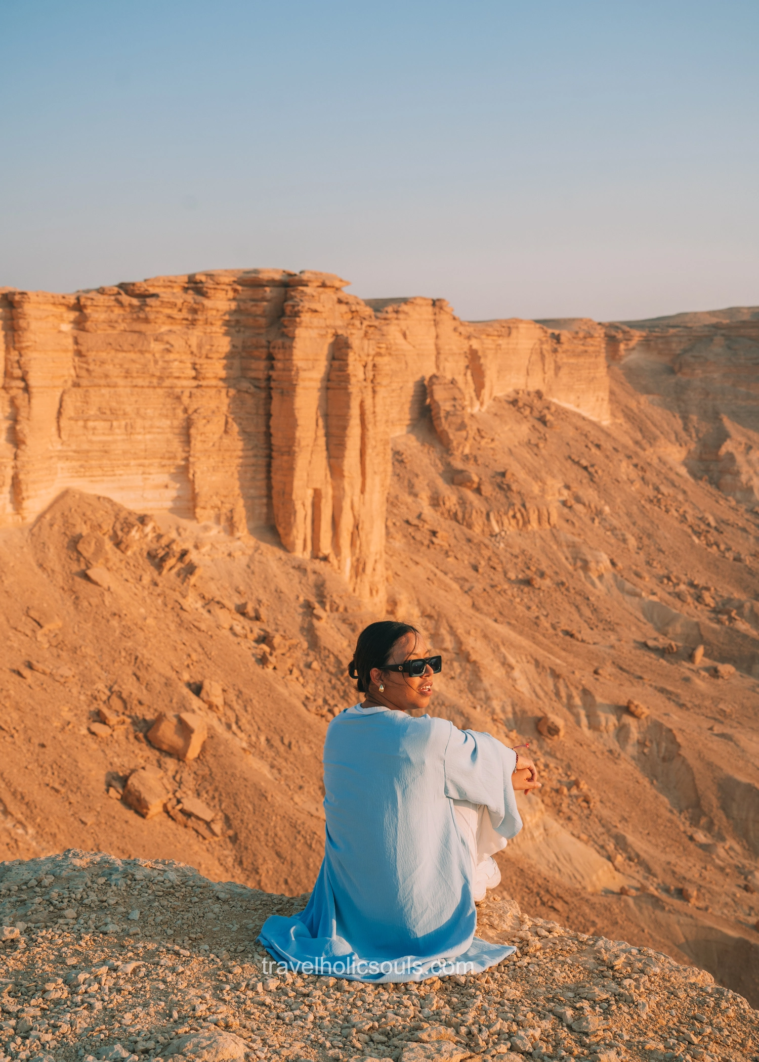 Edge of the world girl view