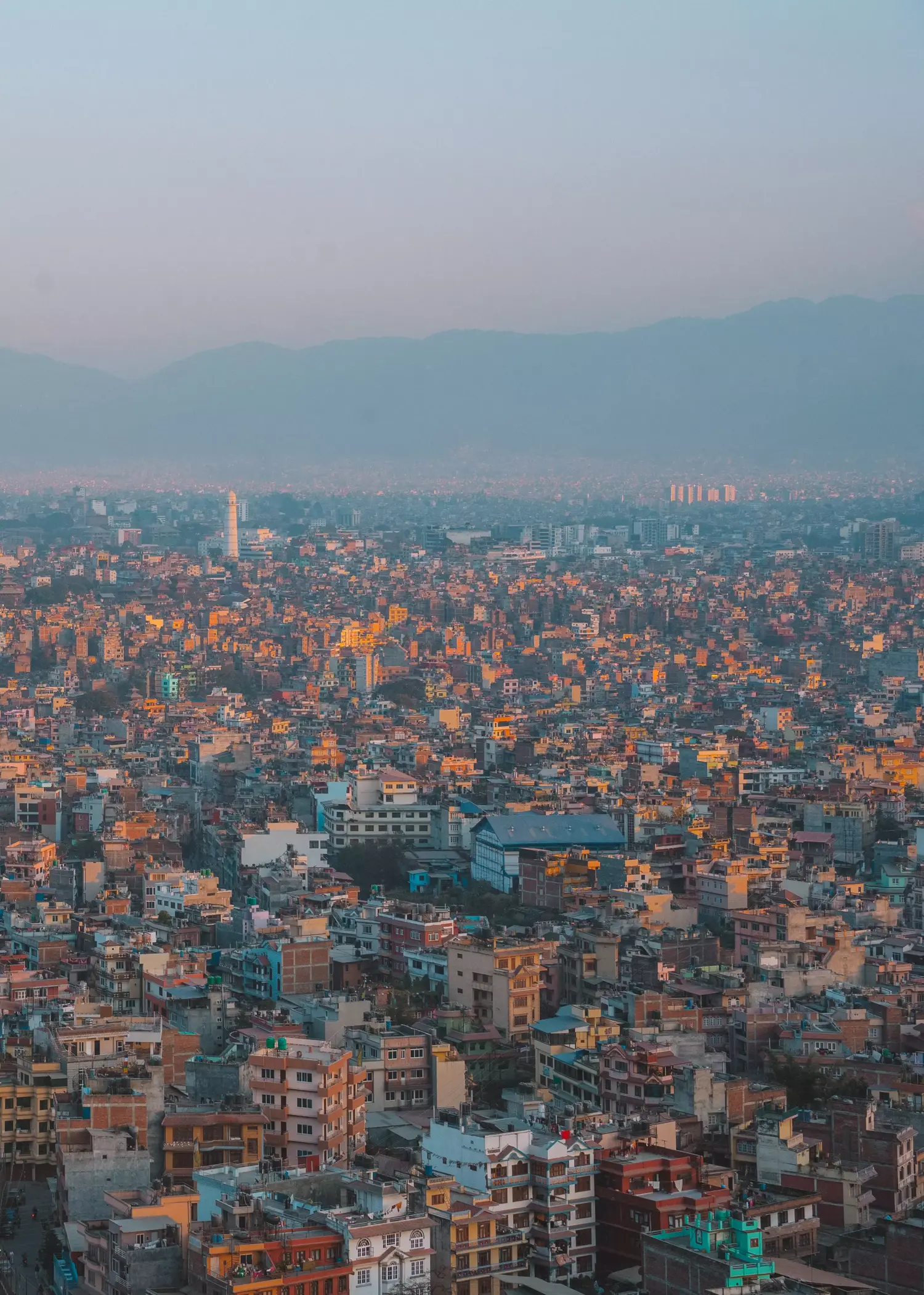 kathmandu vista città