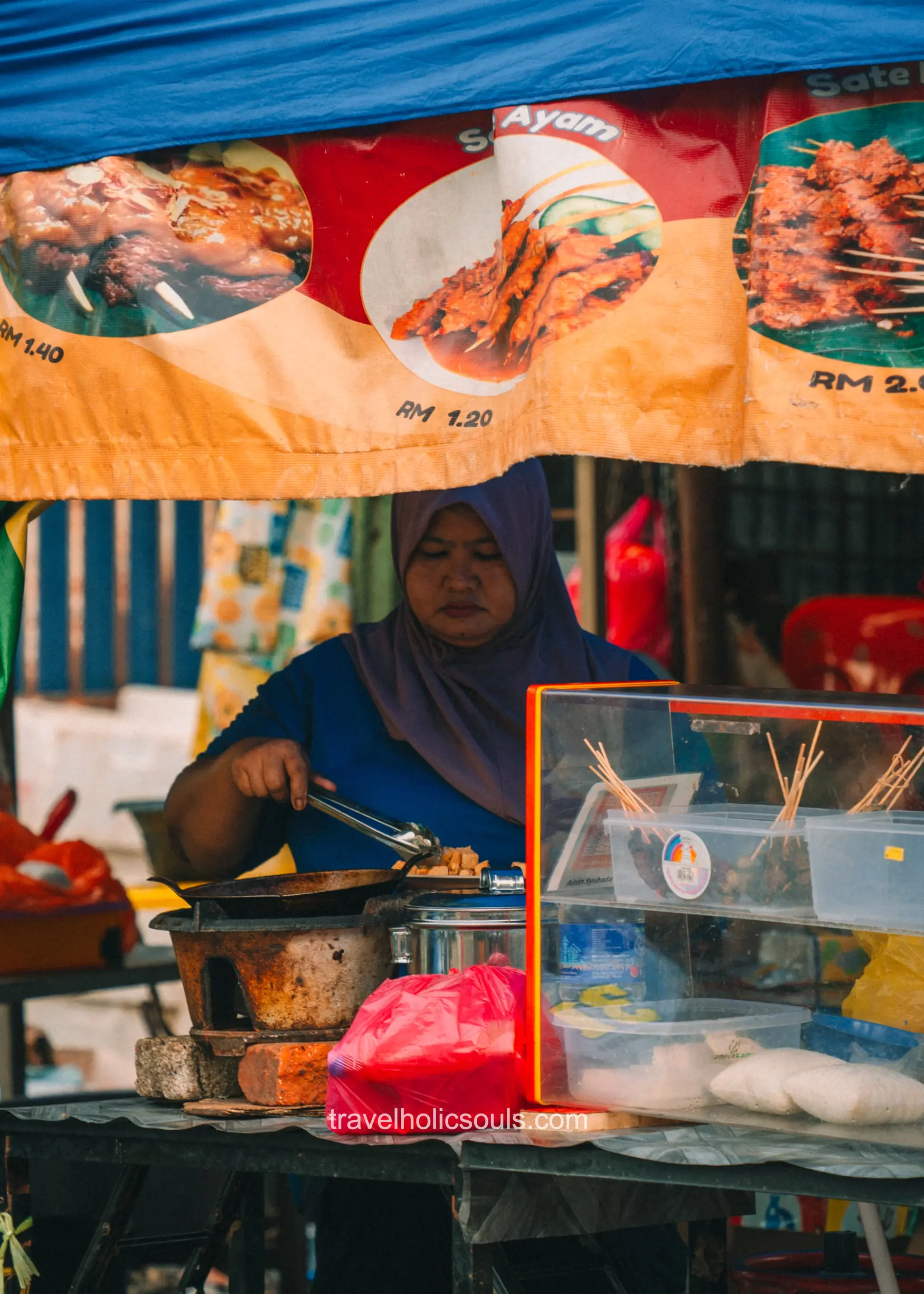 lavoratrice mercato kuala lumpur